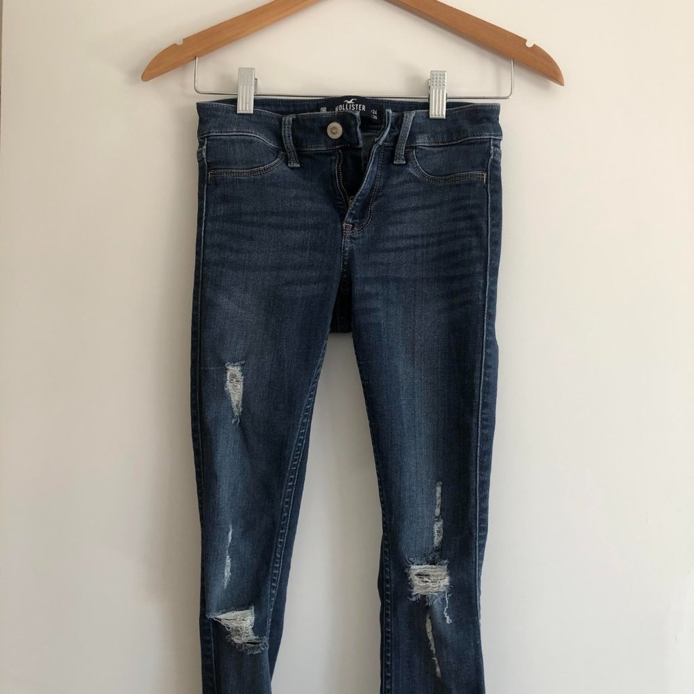 *CLOSET CLEANOUT* Hollister Low Rise Jegging Jeans size 0R - w24/L26 - Picture 2 of 5